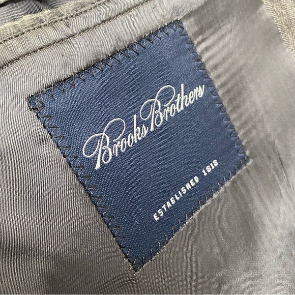Brooks Brothers Loro Piana Wool Herringbone Blazer - Picture 8 of 16